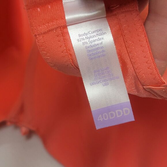 Secret Treasures Intimates Tailored T-Shirt Bra Underwire Coral Silk 40DDD NWT - Picture 6 of 7